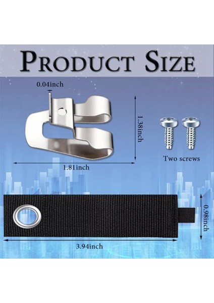 Yedek Kemer Kanca Klipsi, Paslanmaz Çelik Sürücü Kemer Klipsli Klips Klips Kanca Takımı, Elektrikli Aletler Için Matkap Sürücü Kemer Klipsleri (Yurt Dışından) indirimleri