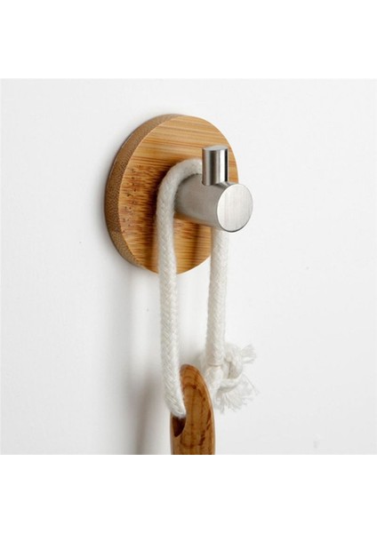 Bambu Paslanmaz Çelik Hook Duvar Giysileri Torba Kulaklık Anahtarı Mutfak Banyo Kapısı Havlu Paslanmamış Raf (A) (Yurt Dışından) modelleri