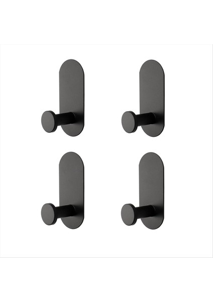 4 Paket Ağır Dermeni Yapıştırıcı Havlu/çöp Kancaları Banyo, Mutfak ve Ofis Için Su Geçirmez Paslanmaz Çelik Duş Kancaları (Yurt Dışından)