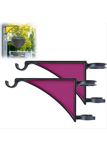 Bitki Askıları, 2 Paket Askılar Kuş Besleyiciler, Ekiciler, Fenerler, Rüzgar Çanları, Veranda Dekoru Mor (Yurt Dışından) fırsatları