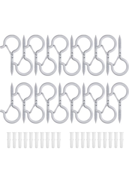 Q-Hanger Hooks Tavan Q Vidalı Kanca Vida Işıkları Askı Noel Işıkları Askı Hook Tavan Vidalı Askı (20, Beyaz) (Yurt Dışından) modelleri