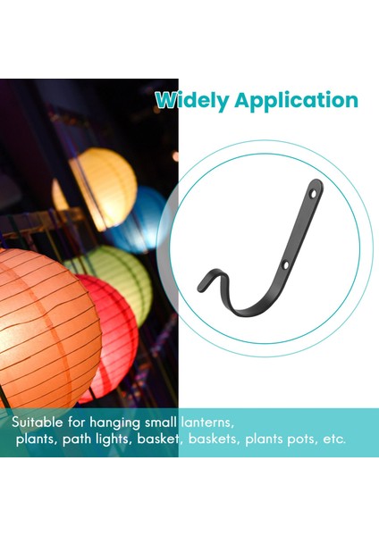 10 Asılı Sepet Braketi Kancaları Demir Duvar Asılı Kancalar, Asma Kuş Besleyicileri, Fenerler Için Bitki Kancası Kavisli (Yurt Dışından) modelleri