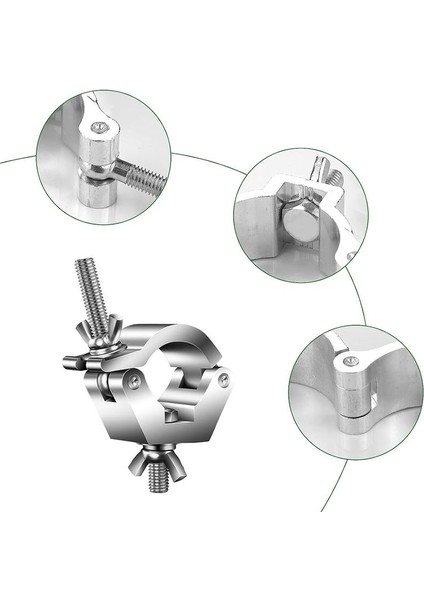 4 Pack Aşamalı Işıklar Kelepçe Alüminyum Alaşım Kafası Işık Kelepçeleri, Tüp / Boru Için Od Için 28MM-36MM Par Işıklar Spot Işıkları (Yurt Dışından) fırsatları