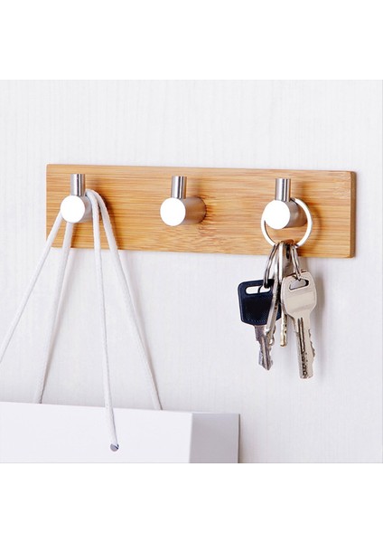 Ahşap Askı Kendini Adheisve Duvar Asma Paslanmaz Çelik Bambo Kanca Ceket Şemsiye Çanta Tutucu (Yurt Dışından) modelleri