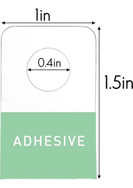 1000 Pcs Kendinden Yapışkan Asma Sekmeleri, 1x1-1/2 Inç Yuvarlak Delikli Askı Perakende Mağaza Malzemeleri Için Kancalar Ekran (Yurt Dışından) fiyatları