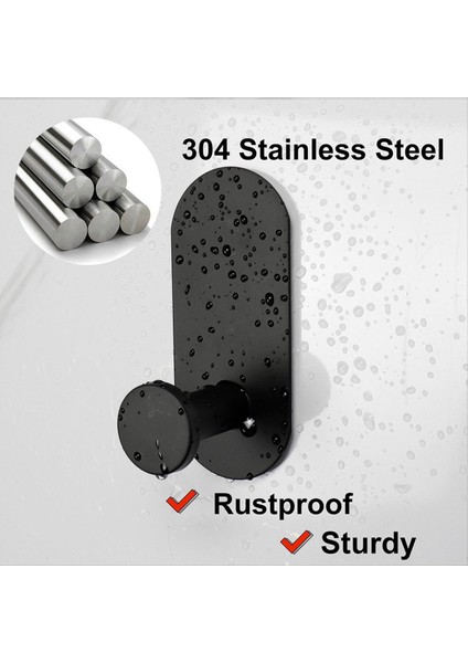 4 Paket Ağır Dermeni Yapıştırıcı Havlu/çöp Kancaları Banyo, Mutfak ve Ofis Için Su Geçirmez Paslanmaz Çelik Duş Kancaları (Yurt Dışından) modelleri
