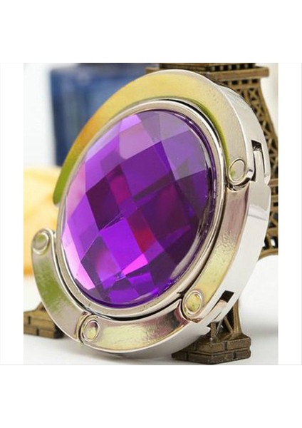 Yuvarlak Şekli Taşınabilir Masa Askısı Asmak Çanta Torbası Tutucu Tutucu Tutucu Kanca Kristal Alaşım Katlanabilir Hangbag Hook (Yurt Dışından) fiyatları