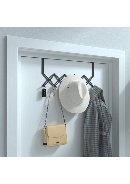 Kapı Kancalarının Üzerinde, Kapı Askısının Üzerine Geri Çekilebilir Paslanmaz Çelik, Genişletilebilir Havlu Ceket Rafı Dört Kancayı Asılı (Yurt Dışından) fırsatları