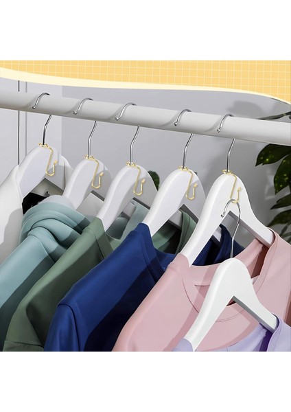 50PCS Askı Konnektörü Kancaları Askı Genişletici Kancalar Kararlı Giysiler Askı Konnektörü Giysiler Için Altın (Yurt Dışından) fırsatları