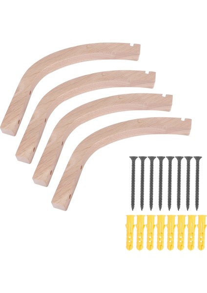 Bitki Askısı, Kapalı Bitkiler Için Duvar Ekicileri, Ahşap Duvara Monte Edilmiş Bitki Kancaları, Fenerler Için Sepet Kancaları, 4 Adet (Yurt Dışından) modelleri