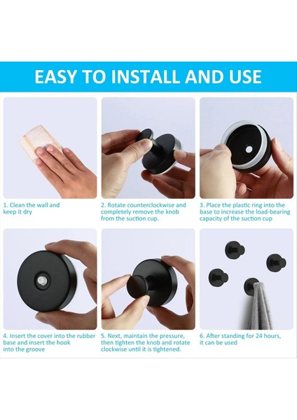 Emme Kupası Kancaları, 15 Lbs&#39;ye Kadar Tutar Varma Kancası Yeniden Kullanılabilir Vakum Fincan Askısı Takılması Emme Kupası Kancası (Yurt Dışından) modelleri