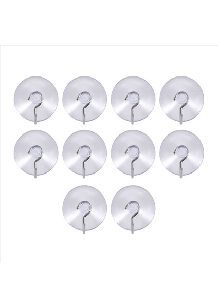 Emme Sucker Pencere Kancaları Temiz Tel Kanca 32MM (10 Paket) (Yurt Dışından)