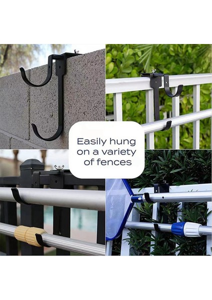 2pcs Metal Ayarlanabilir Genişlik Skimmer Havuz Pole Askı Çift Hook Bahçe Çit Aksesuarları Için Açık Hortum Hortum (Yurt Dışından) indirimleri