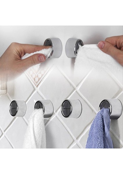 6 Paket Mutfak Havlu Kancaları, Yuvarlak Kendi Kendine Yapışkan Duvar Montaj Kancası, (Asılı Itin) Sondaj El Havlu Kanca Tutucular (Yurt Dışından) indirimleri