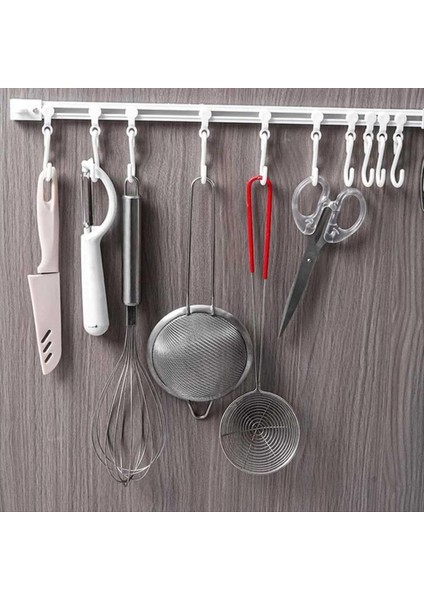 Çok Fonksiyonlu Slayt Ray Kancası, Yapışkan Duvar Kancaları Raf, Alan Tasarrufu Alıcı Rafı Sondaj Duvarı Montaj Aksesuarı (Yurt Dışından) indirimleri