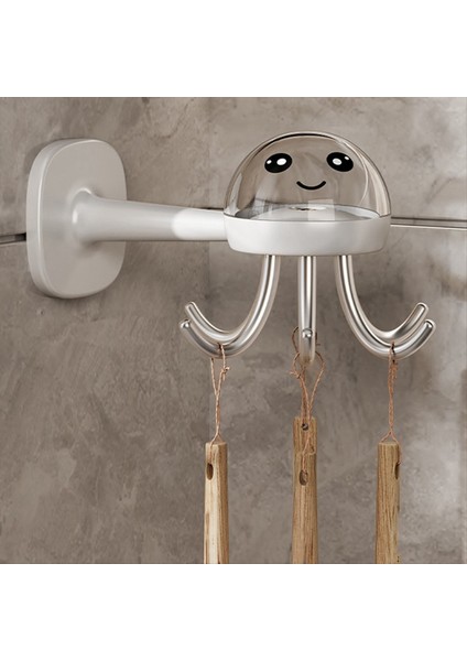 Çok Fonksiyonlu Mutfak Kancaları 360 ° Döndürme Ahtapot Şeklindeki Işaretsiz Yapışkan Kancalar Banyoda (Yurt Dışından) fiyatları