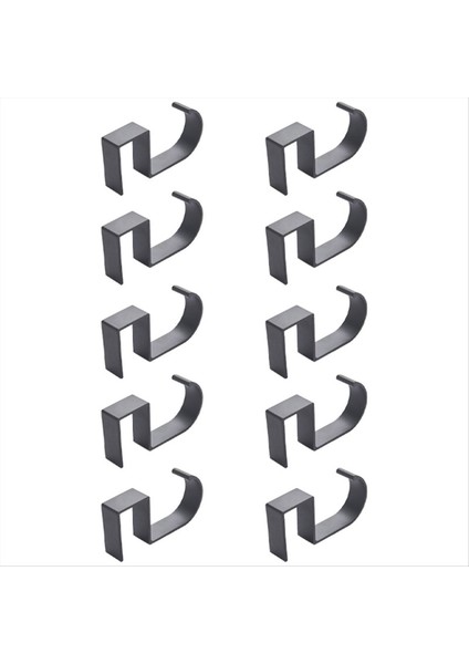 10 Şekilli Masa Kenarı Kanca Öğrenci Masası Yan Asılı Çanta Çıkarılabilir Ofis Çanta Tutucular Masa Kancaları Gri (Yurt Dışından) indirimleri