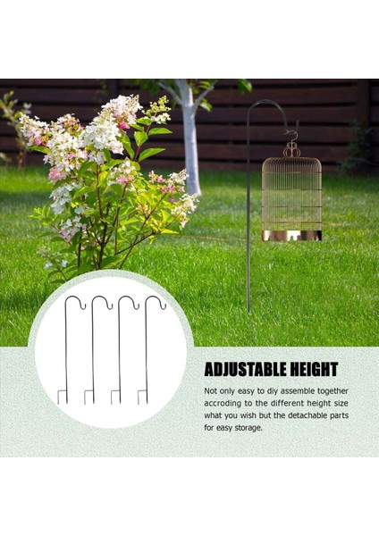 4 Adet Ayarlanabilir Çoban Dolandırıcı Kancalar, Tabanlı Festoon Direği, Ip Işıkları Için Bahçe Sınır Kancası, Çiçek Topu, Bitki (Yurt Dışından) fiyatları