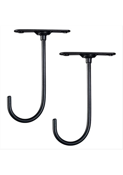 2pcs 360 Derece Dönen Anahtar Raf Dolap Muz Kancası Meyve Koruma Braketi Metal Demir Siyah Kupa Kupa Kanca (Yurt Dışından)