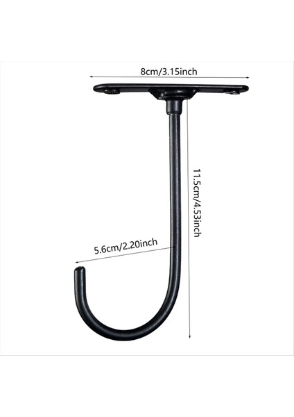 2pcs 360 Derece Dönen Anahtar Raf Dolap Muz Kancası Meyve Koruma Braketi Metal Demir Siyah Kupa Kupa Kanca (Yurt Dışından) fiyatları