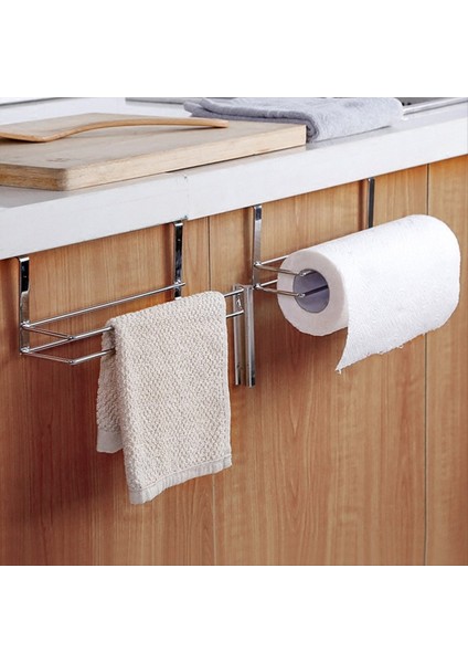 Paper Roll Havlu Tutucu Raflar Çekmece Dolap Kapısı Geri Asma Kanca Tutucu Mutfak Banyo Gadget (Yurt Dışından) fiyatları