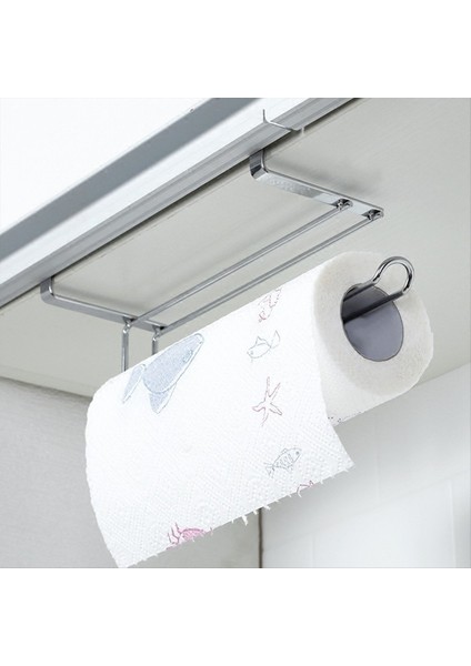 Paper Roll Havlu Tutucu Raflar Çekmece Dolap Kapısı Geri Asma Kanca Tutucu Mutfak Banyo Gadget (Yurt Dışından) indirimleri