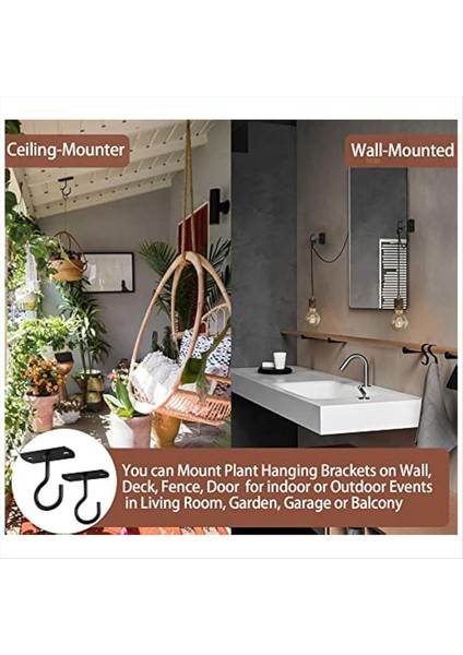 Asma Bitki Için Tavan Kancaları, Ekiciler Için Duvar Kancası, Çiçek Sepeti, Rüzgar Çanları, Fenerler, Işıklar, Kuş Besleyicileri (Yurt Dışından) fiyatları