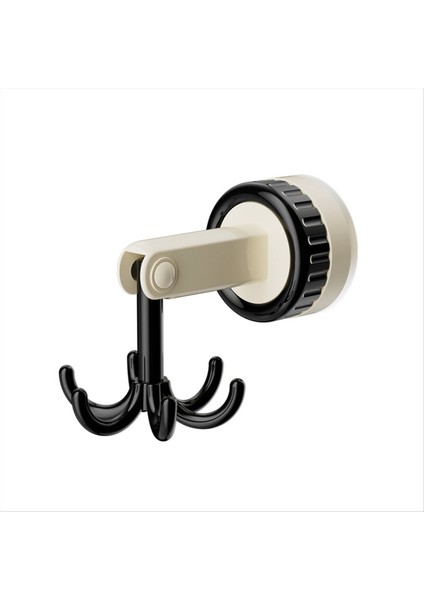 360 Derece Dönen Katlanır Kanca, Kendi Yapışkan Vantuz Kancaları Dönen Mutfak Eşyası Tutucu Siyah (Yurt Dışından)