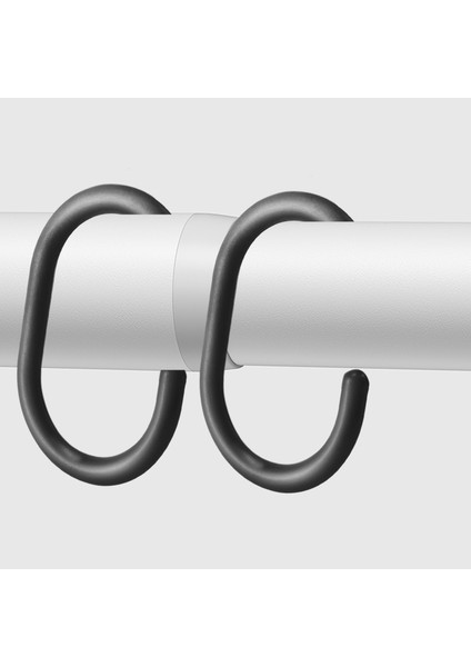 24 Adet Duş Perdesi Halkaları Plastik Duş Perdesi Kancaları Banyo Duş Çubuğu (Yurt Dışından) fiyatları