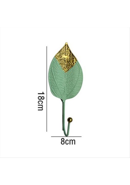 Ferforje Yaprak Duvar Kanca Metal Ceket Kanca Askısı Çok Amaçlı Mutfak Banyo Kapısı Havlu Kancaları Duvar Kancaları (Yurt Dışından)