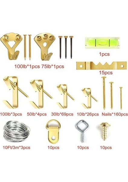 314 Pcs Resim Asılı Kit, Alçıpan Için Ağır Resim Asılı Kancalar, Tırnaklarla Resim Kancaları, Asılı Tel Sawtoothetc (Yurt Dışından) modelleri