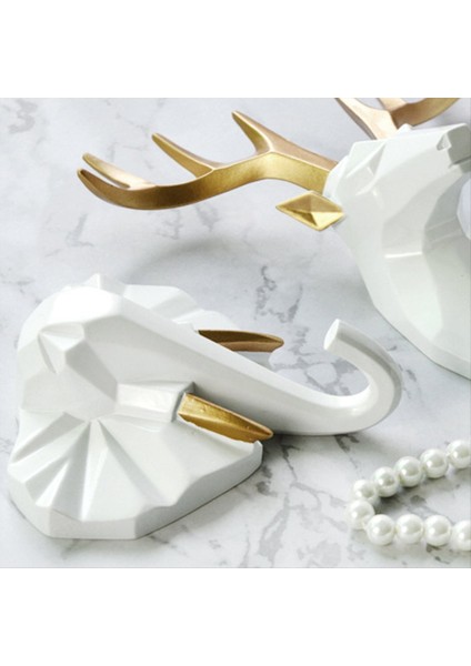 Sağlam Hayvan Kafa Ceket Kancası, Asılı Ceket, Şapka ve Anahtar, Reçine Ceket Kanca C (Yurt Dışından) modelleri