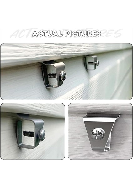 20PCS Sainless Çelik Kancalar Ağır Hizmet Tipi Kancalar Vinil Siding Için Şeyler Asmak Için Delik Yok Vinil Kanca Asılı Açık Dekor (Yurt Dışından) indirimleri