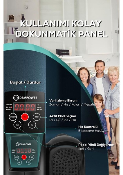 5 Kademe Hızlı 3 Modlu Uzaktan Kumandalı LCD Ekranlı Motorlu Eliptik Stepper fırsatları