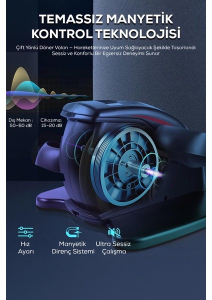 5 Kademe Hızlı 3 Modlu Uzaktan Kumandalı LCD Ekranlı Motorlu Eliptik Stepper indirimleri