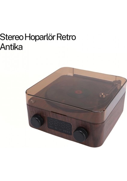 Gramafon Speaker Kahverengi