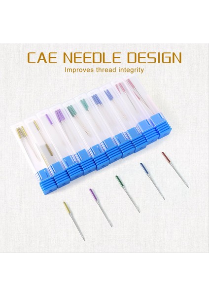 30 Pcs Evrensel Dikiş Makinesi Iğneleri, Boyutlar 9, 11, 14, 16, 18, Parlak Renk, Normal Nokta Dikiş Itirazlar (Yurt Dışından) indirimleri