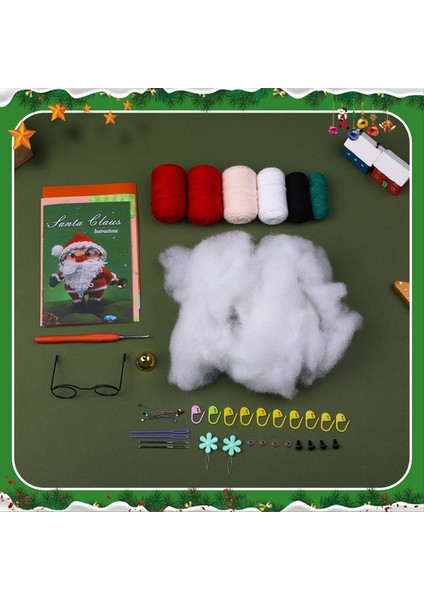 Noel Süslemeleri Örgü Iplik Iğneleri ile Noel Diy Tığ Işi Kiti Peluş Bebek Kolay (Yurt Dışından) fiyatları