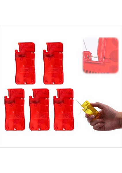 El Dikiş, Yeni Basit Iğne Iş Parçacığı, Kullanımı Kolay Iğne Dişleri Aracı, Kırmızı 5 Adet (Yurt Dışından) indirimleri