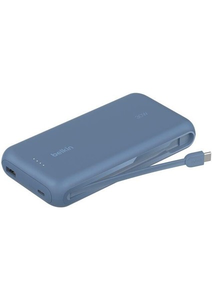BPB024HQBL 20K 30W Powerbank – Entegre USB‑C Kabloyla - Mavi