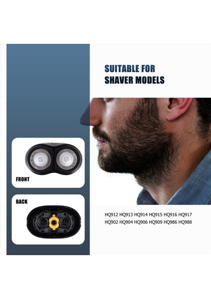 Philips HQ902 HQ904 HQ906 HQ909 HQ912 HQ915 HQ916 HQ917 HQ986 HQ988 AT600 Yedek Razor Blade (Yurt Dışından) fırsatları