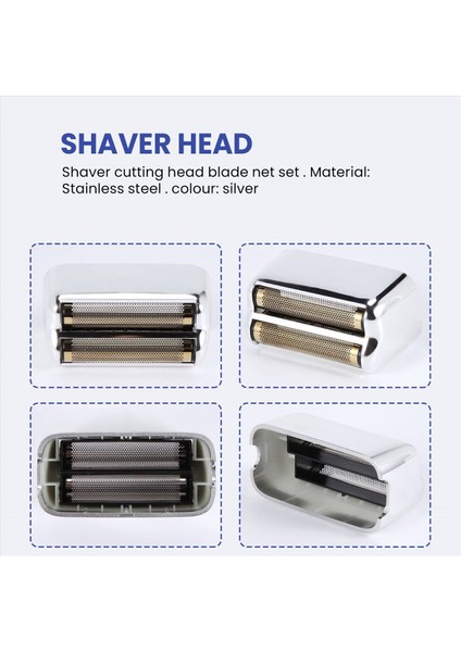 Babyliss Brighter Pro Folyo Kesici Bıçağı Saç Klipsör Aksesuarları Için Saç Klipsini Kesici Kafası Gümüş (Yurt Dışından) fırsatları