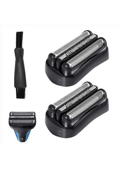 2pcs 21B Tıraş Alir Braun Serie 3 Elektrikli Jilet 301S, 310S, 320S, 330S, 340&#39;LAR, 360&#39;LAR, 3010S, 3020S, 3040 (Yurt Dışından)