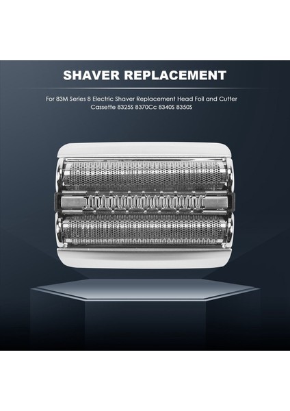 Braun 83M Serisi 8 Elektrikli Tıraş Altındaki Yedek Kafa Folyo ve Kesici Kaset 8325S 8370CC 8340S 8350S, A (Yurt Dışından) fırsatları
