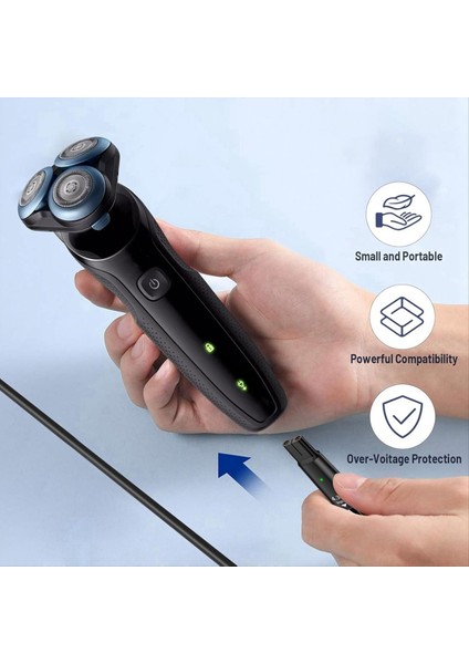 8V HQ850 Tip-C Artan Şarj Cihazı Adaptörü Şarj Dönüştürücüsü Philips Bir Bıçak QP2530 QP2630 Elektrikli Sakal Düzeltici B (Yurt Dışından) indirimleri