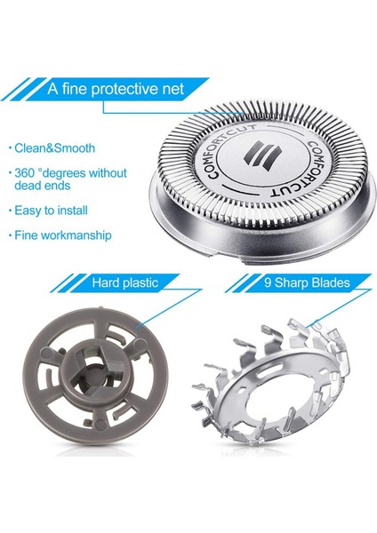 3pcs SH30 Razor Blade Sterlacment Head Için Philips Shaver Serisi 1000, 2000, 3000 (Yurt Dışından) indirimleri