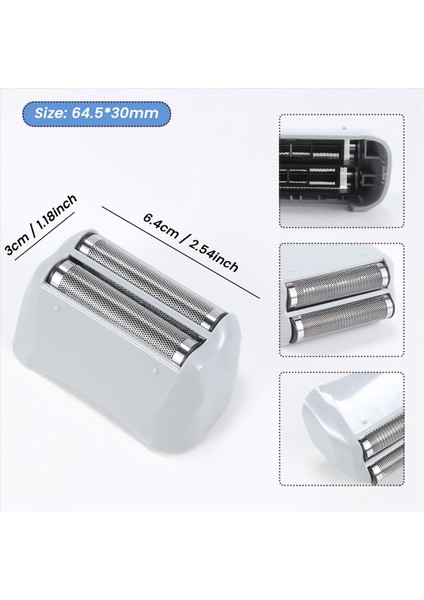 Tıraş Makinesi Yedek Folyo ve Andis Için Kesiciler 17150 17200 Yıkanabilir 3D Akıllı Yüzen Tıraş Bıçağı Gümüş (Yurt Dışından) fırsatları