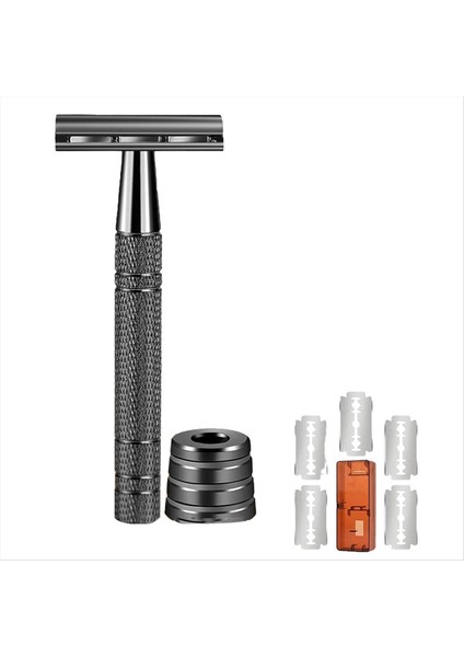 Değiştirilebilir Erkekler Güvenlik Jilet, Çift Kenar Emniyetli Jilet, Erkekler Için Yeniden Kullanılabilir Metal Jilet, B (Yurt Dışından)