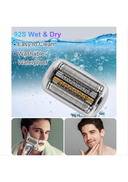 92B Braun 9 Serisi Folyo Tıraş Alınan 9040&#39;LAR, 9080CC, 9093S, 9095CC, 9240&#39;LAR, 9242S, 9260&#39;LAR Fırçalı (Yurt Dışından) fiyatları