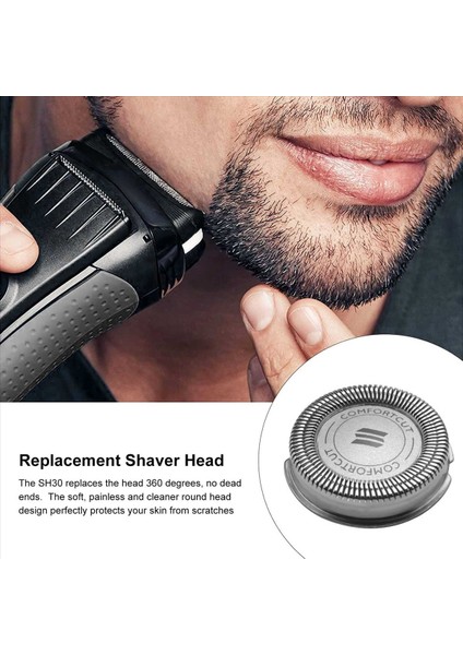 SH30 Yedek Kafası, Dayanıklı Bıçaklar-3pcs ile Philips Norelco Shaver Serisi 3000 2000 1000 ve S738 Için Uygundur (Yurt Dışından) indirimleri
